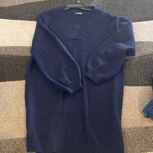 Classic Navy V-Neck Sweater